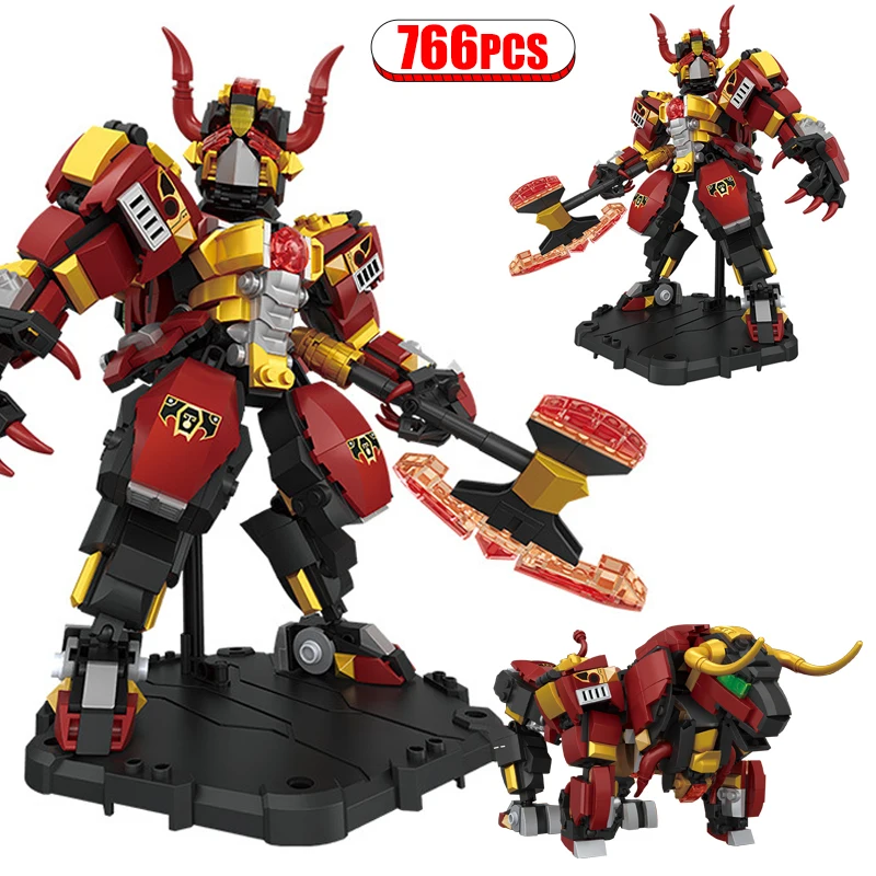 Moc Monkey King Bricks Robot 1275Pcs City Mech Deformation Bull Demon King Building Block Giocattolo Tecnico Per Bambini Ragazzi Regali