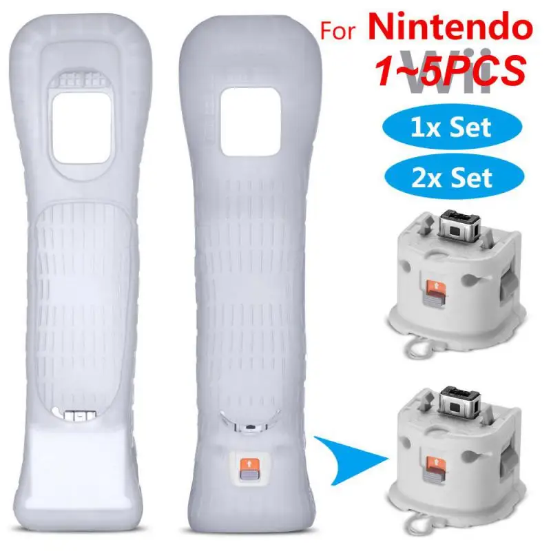 1 ~ 5Pcs Built-In Motion Plus Remote Per Wii Controller Wii Remote Nunchuck Controller Wireless Gamepad Controle