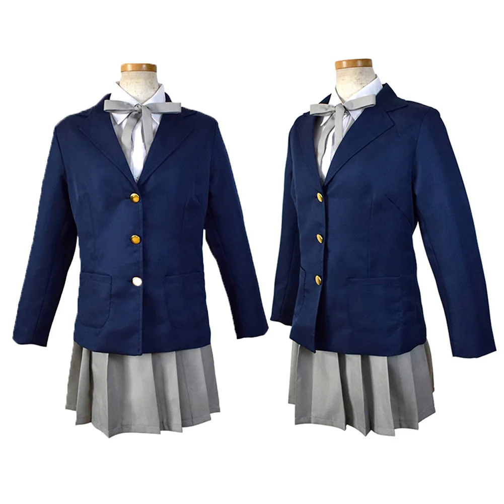 K-On Akiyama Mio Costume Cosplay Ragazze Uniforme Scolastica Cappotto Camicie Gonne Abiti Donna Adulto Fantasia Halloween Carnevale Vestito