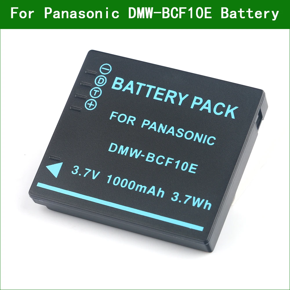 Batteria Di Dmw-Bcf10 Ricaricabile Agli Ioni Di Litio Lanfulang Per Panasonic Lumix Dmc-Fs11 Dmc-Fx60 Dmc-Fs25 Dmc-Fs42