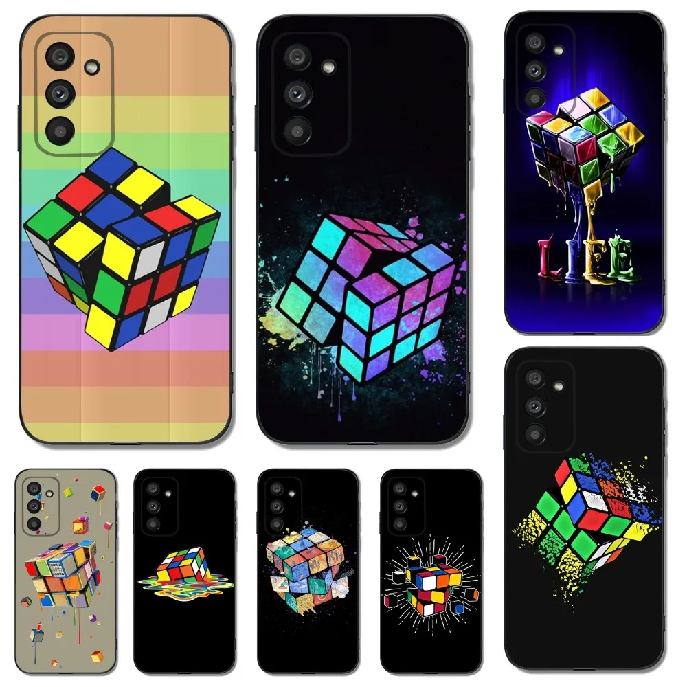 Divertente Custodia Per Telefono Cubo Di Rubiks Per Samsungs23,S22,S21,S20 Ultra Pro S10,S30Plus,20 Cover Ultra Nera