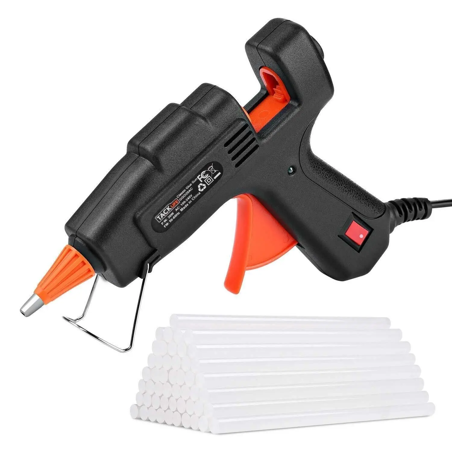 Pistola In Silicone Tacklife Ggo20Ac, Con 30 Barre In Silicone, Fai Da Te, Spedizione 24 Ore🆓Dalla Spagna, Nuovo