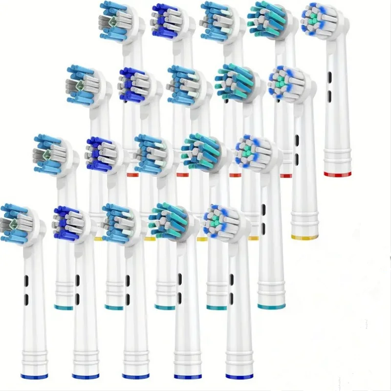 Testine Di Ricambio Per Spazzolino Da Denti Da 20 Pezzi Per Testine Di Ricambio Oral B Braun Per Precision/Precision Clean Pro/Sensitive/Cross Clean