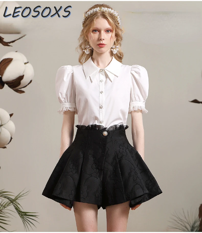 Camicia Bianco Crema Donna Estate 2024 Elegante Semplice E Alla Moda Pendolare Top Camicetta Con Bottoni Da Donna Top Da Donna