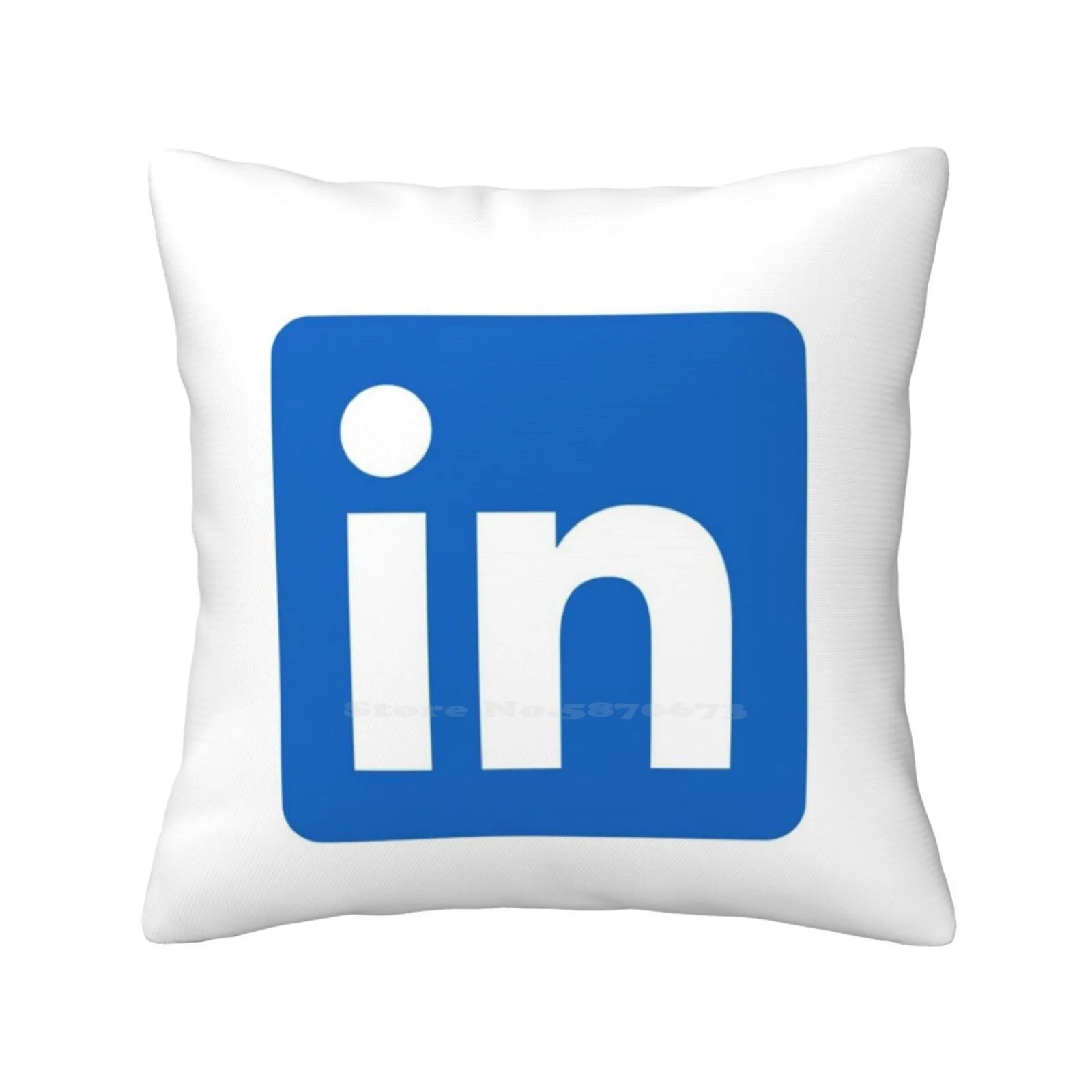 Linkedin Corporation Logo Icon Regalo Per Linkedin Fan Throw Cushion Fodera Per Cuscino Linkedin Icon Linkedin Costume Linkedin Fan