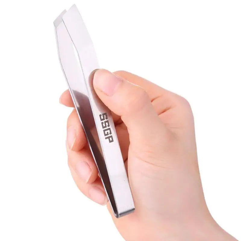 Pinzas Planas Y Inclinadas De Acero Inoxidable, Herramienta Para Quitar Huesos De Pescado (4,6 "), Utensilios De Cocina