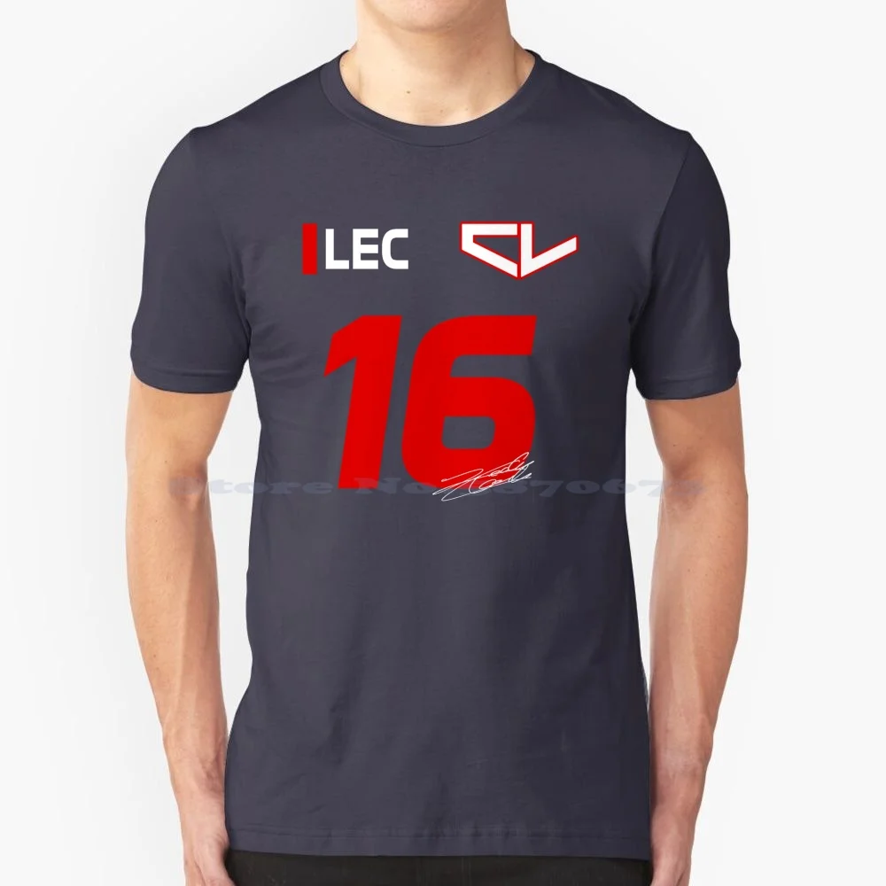 Charles Leclerc 16 2022 T Shirt 100% Cotone Tee Leclerc Leclerc Charles Leclerc Charles Leclerc 2022 2022 Leclerc Leclerc