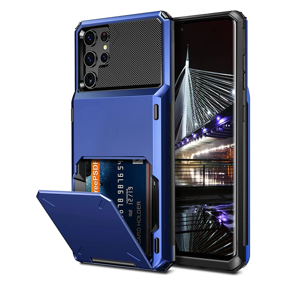 For Samsung Galaxy S22 Ultra Case S22 Plus S22+ Wallet Credit Card Holder Slot Funda For Samsung Galaxy S22 S 22 Plus Ultra Capa