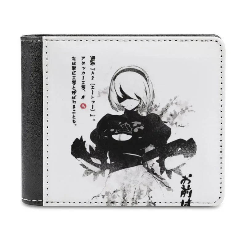 Nier Automata 2B Japan Ink-_-Portafogli Da Uomo Portafogli Portafogli Nuovo Design Prezzo Dollaro Top Uomo Portafoglio In Pelle Nier Automata Nier