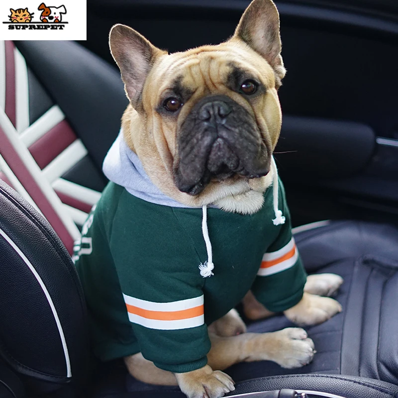 Suprepet Pet Dog Clothes Dog Grandy Felpa Con Cappuccio Per Bulldog Francese Cute French Bulldog Clothes Dog Hoodie Puppy Clothes For Small Dog