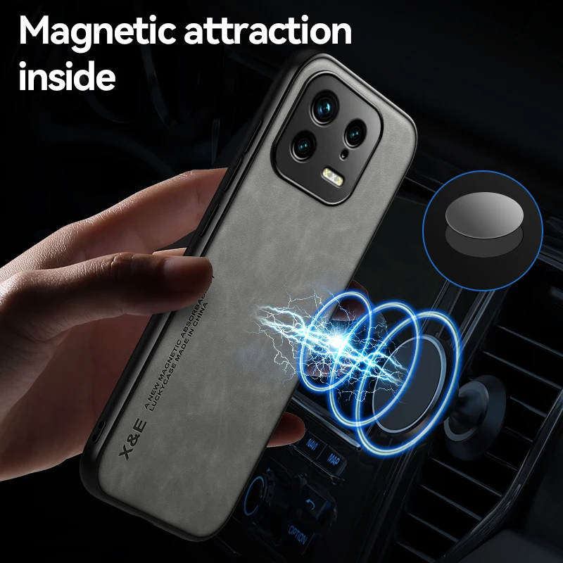 Custodia In Pelle Di Montone Di Lusso Per Xiaomi Mi 13T Pro Mi 13 Lite Mi 13 Ultra Mi 13 Pro Custodia Magnetica Antiurto Per Telefono
