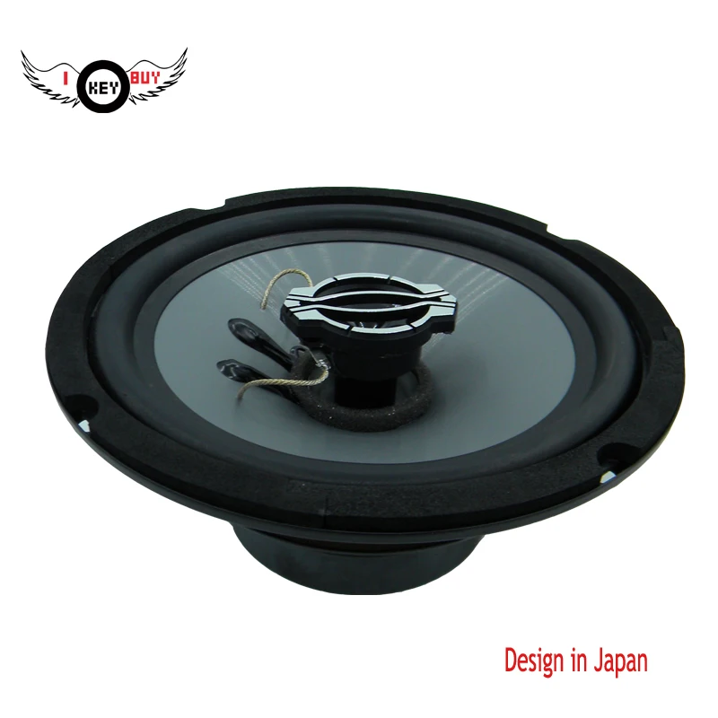 I Key Buy 1 Pc 6.5 Pollici 2 Vie Altoparlanti Coassiali Per Auto Iniezione Bordo In Gomma 300W 4 Ohm Tweeter Hifi Altoparlante Audio Automatico