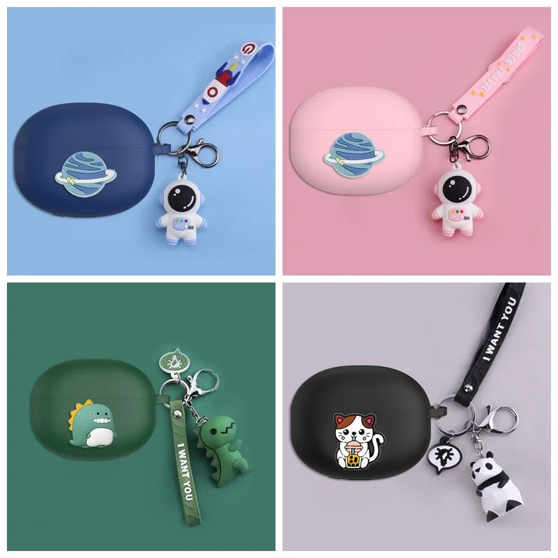Per Bose Ultra Open Earbuds Case Cartoon Astronauti/Pandas/Dinosauri Auricolari In Silicone Cover Per Bose Ultra Open Case