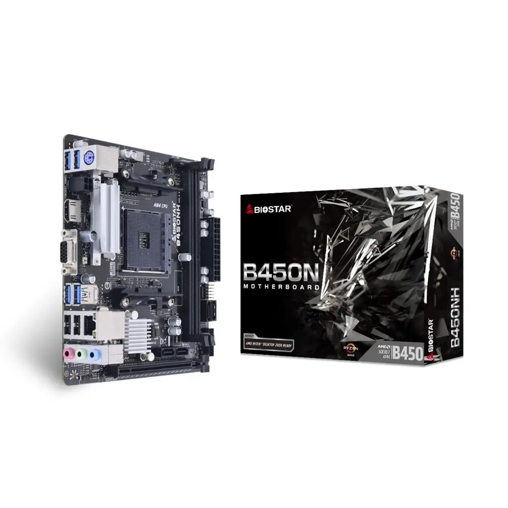 Nuova Scheda Madre Biostar B450Nh Presa Mini Itx Am4 Amd B450 Chipset B450Nh