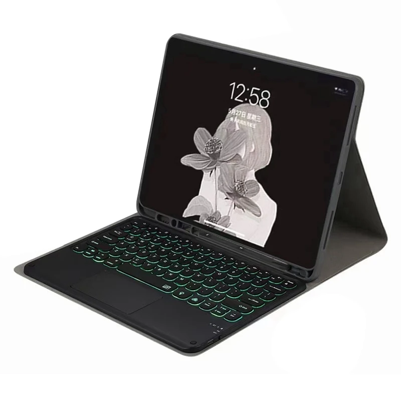 Custodia Per Samsung Tab A9 Cover 11 Pollici Sm-X210 Per Samsung Tab A9 Plus Con Tastiera Bluetooth