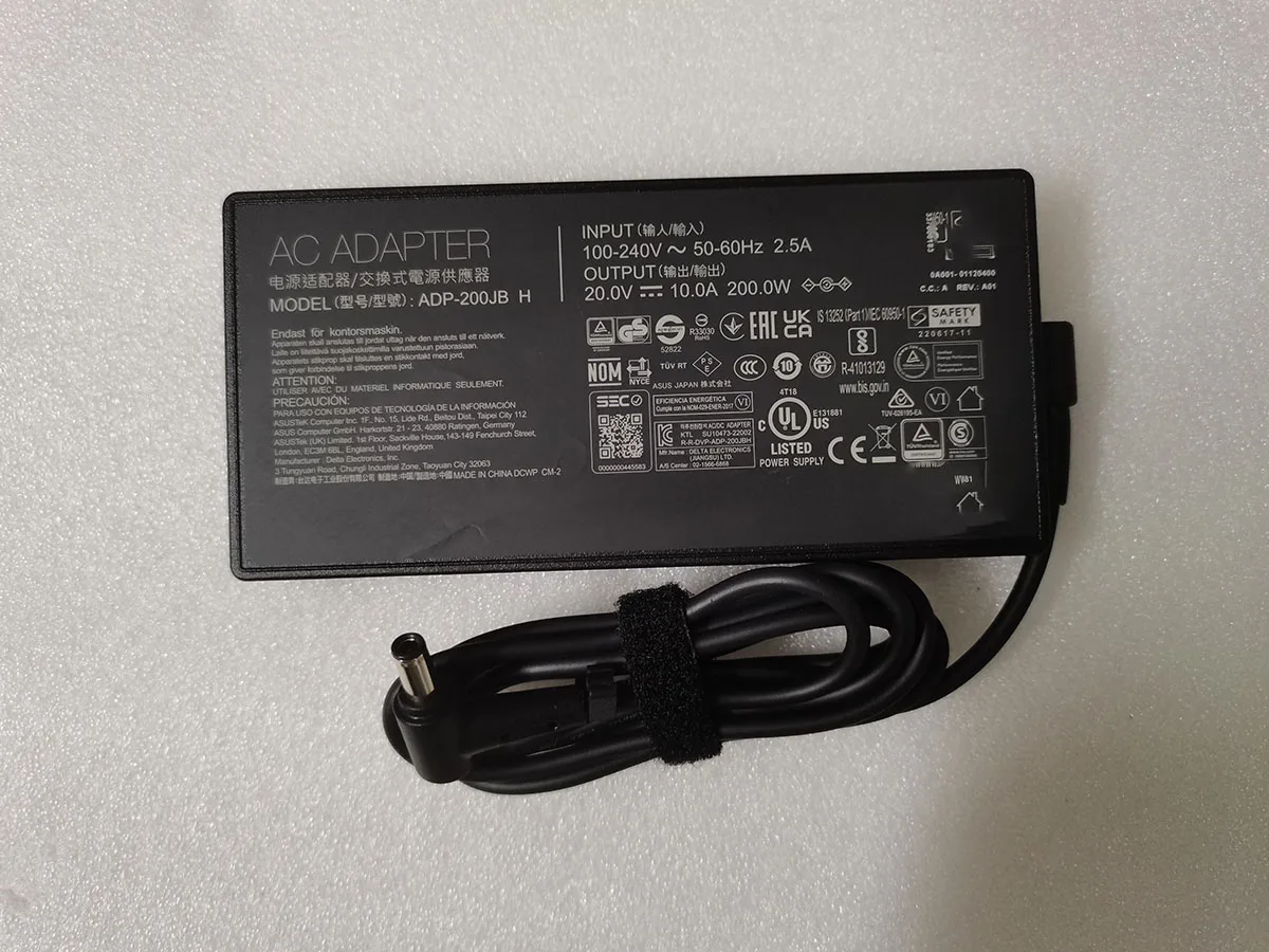 Adattatore Oem 20V 10A 200W 6.0Mm Adp-200Jb H Muslimac Per Asus Zenbook Pro 14 Oled Ux6404Vi-P1058X I9-13900H Rtx4070