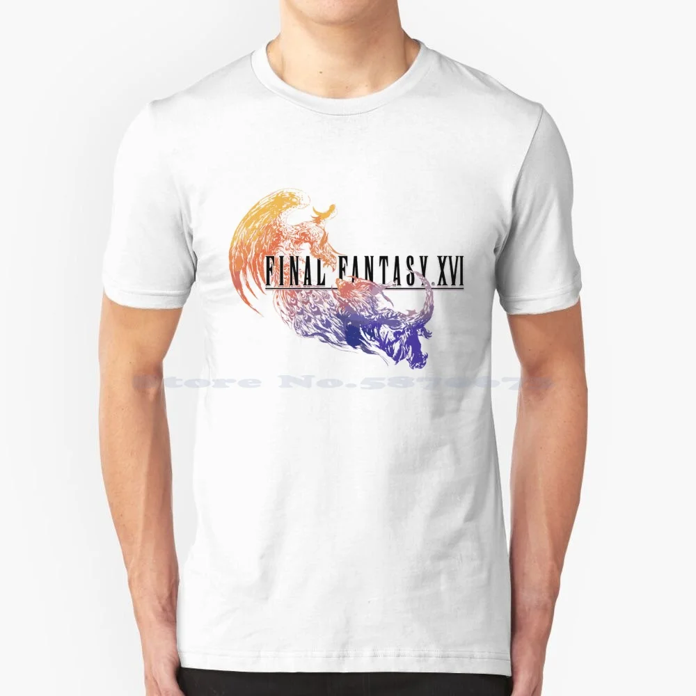Final Fantasy Xvi T Shirt 100% Cotone Tee Ffxvi Final Fantasy Xvi Square Enix Legacy Crystals Gaming Rpg Gamer Ff16 Geek Nerd