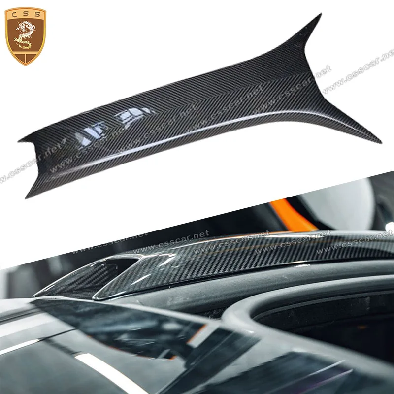 Dry Carbon Fiber Car Roof Air Flow Cappa Aspirante Scoop Vent Copertura Del Cofano Trim Per Mclaren 720S N Style Modifica Bodykit