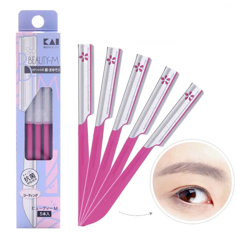 3/5Pcs Set Di Epilatori Per Sopracciglia Per Le Donne Trucco Bellezza Sopracciglia Depilazione Strumento Per Lo Styling Lama In Acciaio Viso Sourcil R