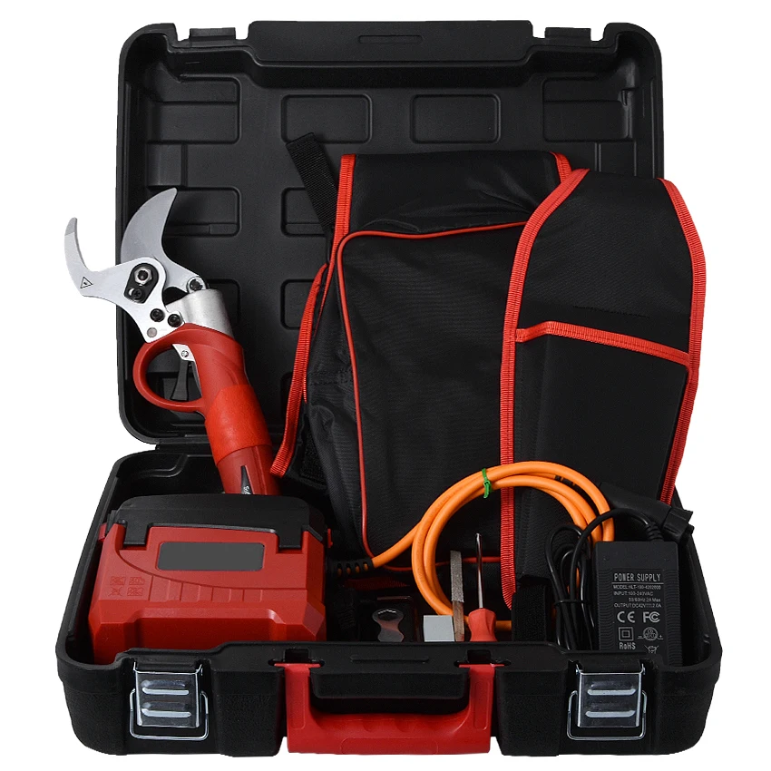 Electric Pruning Shears 0-45Mm Dj-045 With Lithium Battery Electric Pruning Scissors 36V 25000R/Min High Speed Garden Pruner