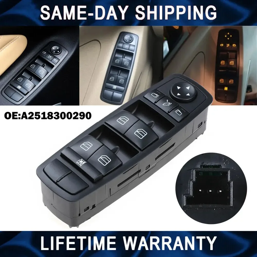 Interruttore Alzacristallo Elettrico Anteriore Per Mercedes Benz Ml Gl R W164 2518300290 A2518300290