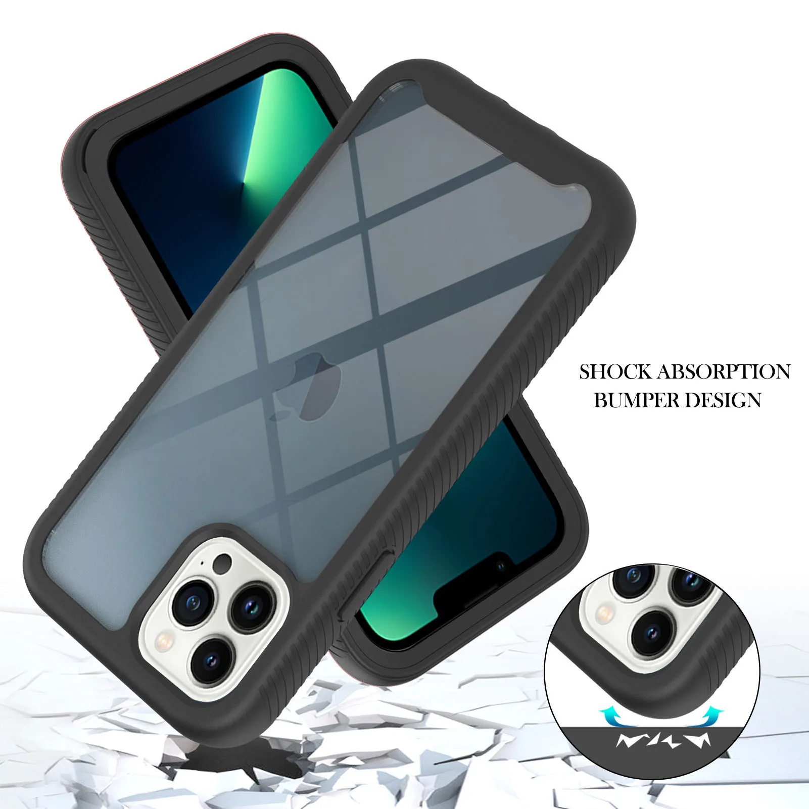 Custodia Con Supporto Tre In Uno Per Apple Iphone 15 14 13 Pro Max Per Iphone 15 14 Plus Corda Lunga O Con Cover Antiurto Ad Anello