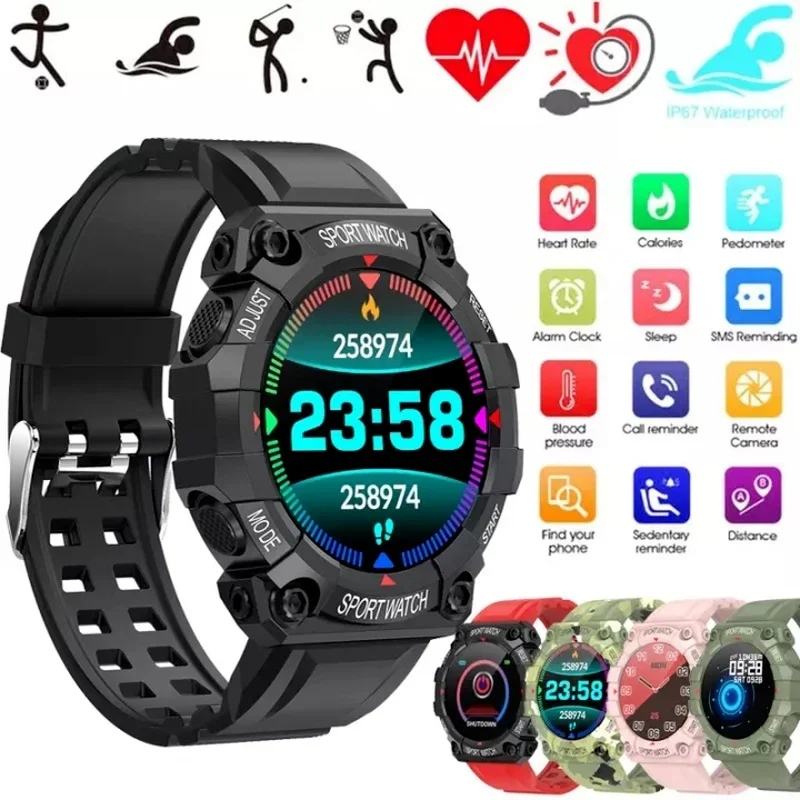 Fd68S Smart Watches Uomo Donna Smartwatch Touch Smart Bracciale Da Polso Braccialetto Fitness Orologi Collegati Per Ios Android Nuovo