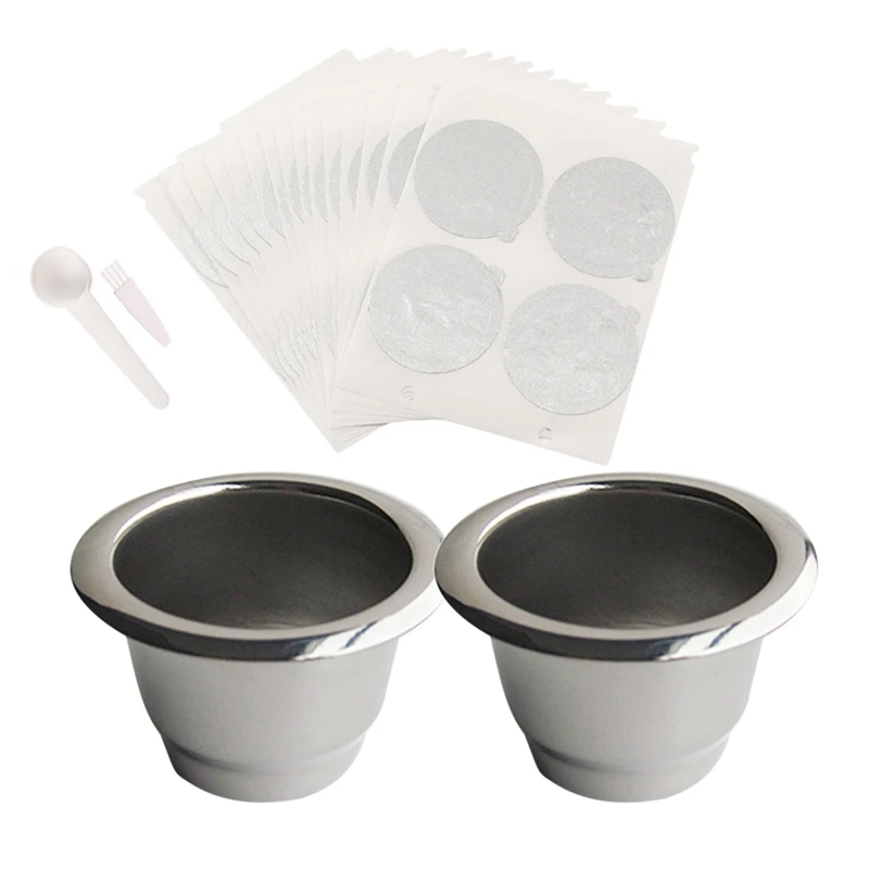 Per Icafilas Refill Nespresso Capsule Di Caffè Fogli Riutilizzabili Nespress Coffee Capsulas Coperchio Per Cialde Con Filtro Per Caffè Riutilizzabile