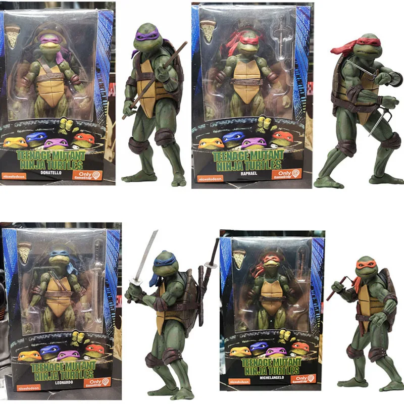 Tortugas Muslim& Muslimex Ninja Gift Ninja Boys Toys Plastic Model Tortugas Ninja Pvc Figurine