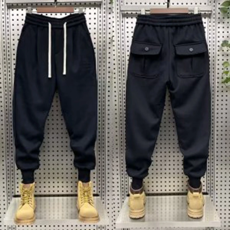 Pantaloni Sportivi Casual Da Uomo Moda Pantaloni Casual Moda Giapponese Neri Pantaloni Da Jogging Pantaloni Casual Pantaloni Cargo Uomo Y2K Streetwear