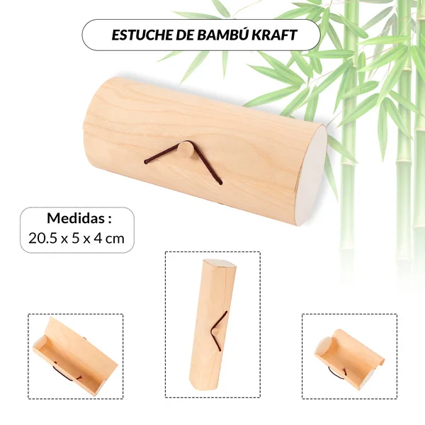 Lotto Da 10 A 50 Estuches De Bambúkraft Rettangolare-Detalles, Y Regalos Para Bodas, Comunità Baratos Originales Invitados