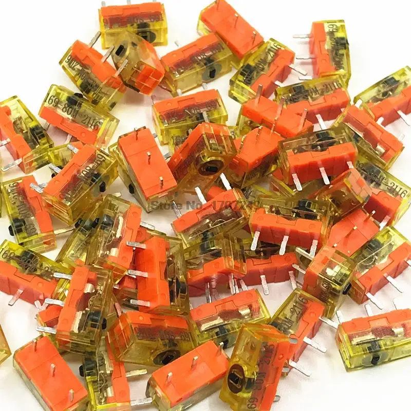 100 Pz Nuovo Arrivo Ttc Antipolvere Oro Micro Interruttori 3Pin Oro Contattore 80 M 80 Milioni Di Clic Ttc Oro Micro Pulsante