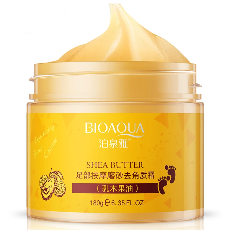 Bioaqua Burro Di Karitè Crema Esfoliante Per I Piedi Idratante Rimuovi La Pelle Morta Esfoliante Piedi Crema Per Pedicure Esfoliante Per La Cura Dei P