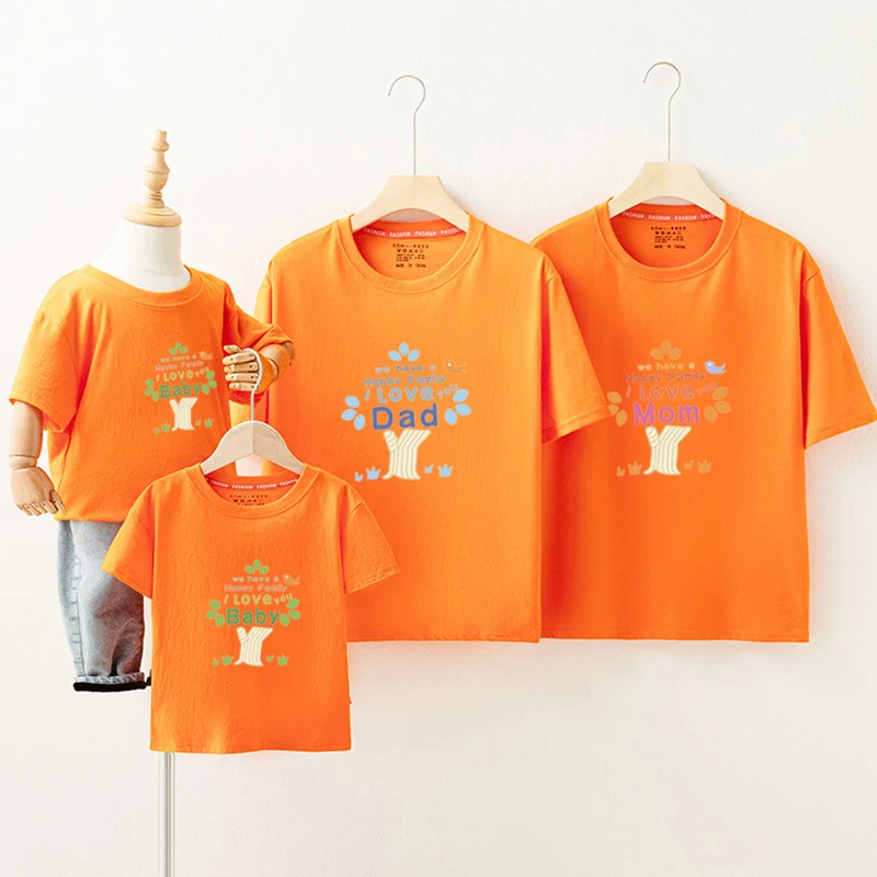 Family Christmas Matching Outfits Love Family Mother Kid Padre Figlia Son Kid T-Shirt Baby Clothes Family Look Family Tshirts