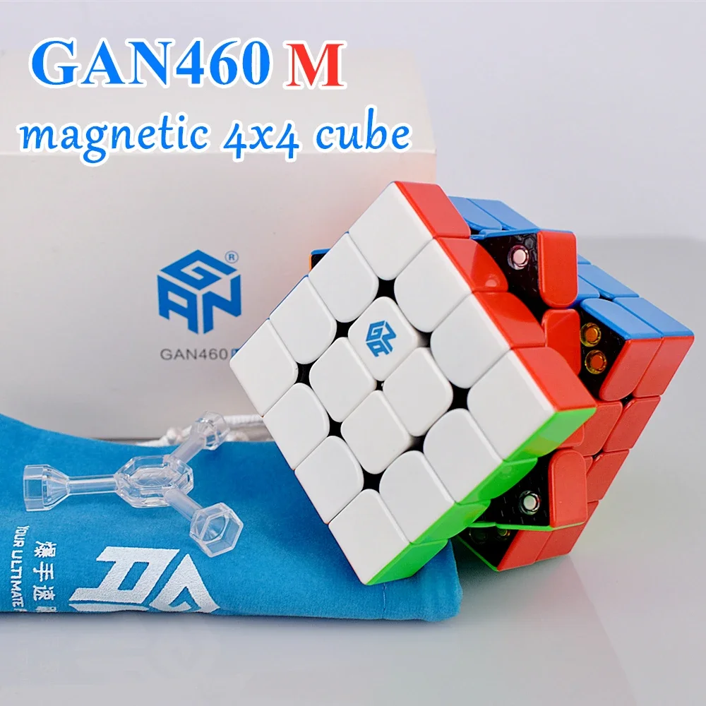 Gan 460 M 4X4X4 Magnetic Magic Cube Gan460 M 4X4 Speed Cube Gan 460 M Puzzle Cube 4X4X4 Cubo Magico Gan 460