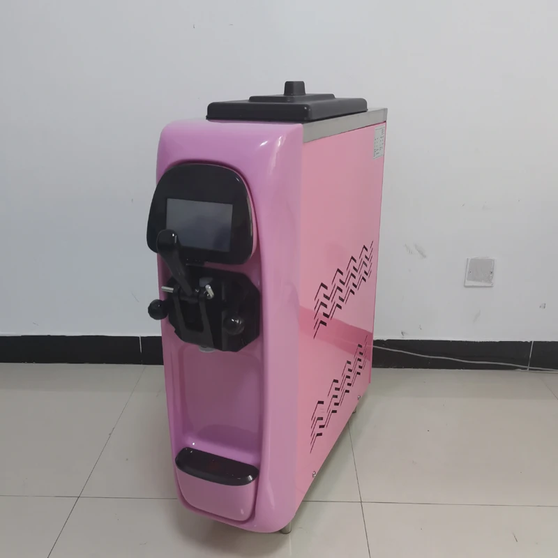 Soft Serve Ice Cream Making Machine Professional Electric Icecream Maker Single Flavors Home Made