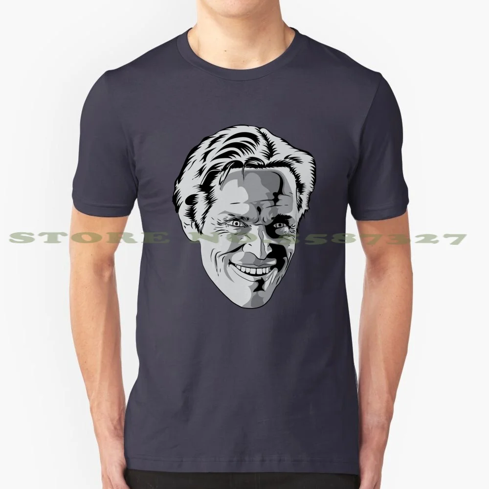 Willem Dafoe Fashion Vintage Tshirt Magliette Willem Dafoe Villain Greyscale Tough Girl Power Ireland Supereroi Supercattivi