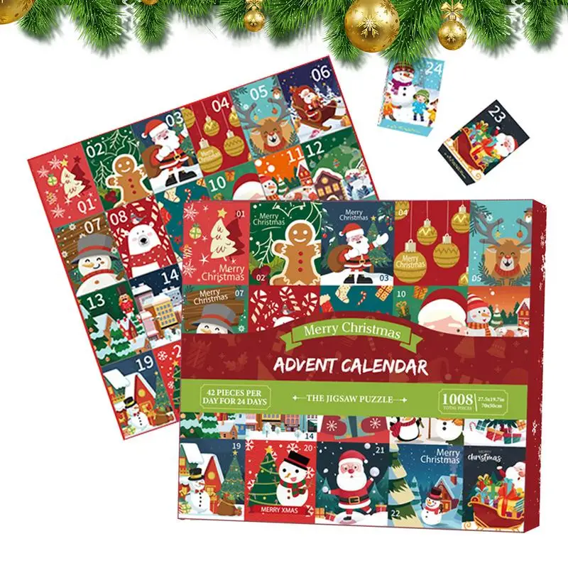 2023 Jigsaw Puzzle Natale Conto Alla Rovescia Puzzle Calendario Dell'Avvento Jigsaw Puzzle 24 Box Calendario Conto Alla Rovescia Di Natale Per Adulti