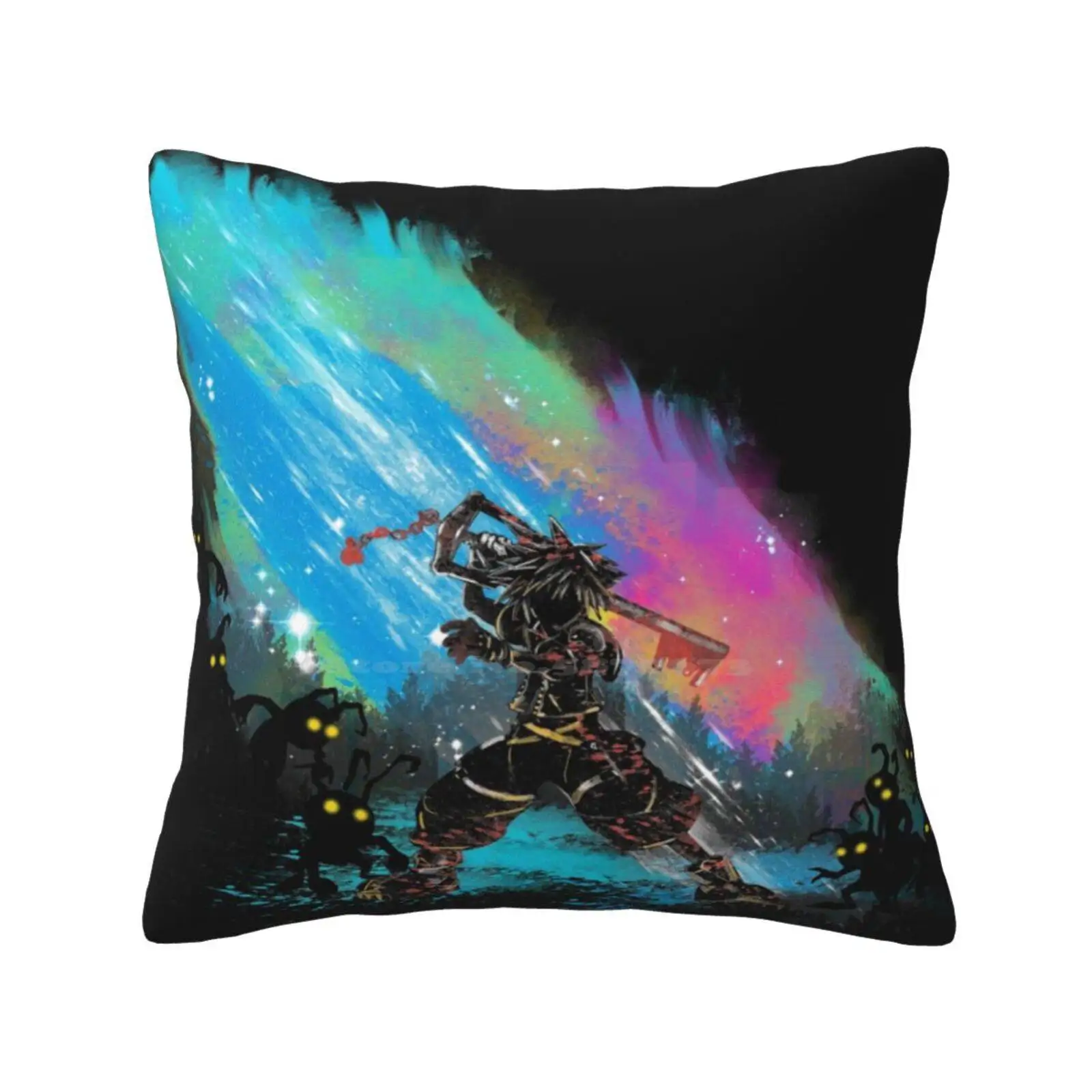 Sunset On The Kingdom Cuscini Custodia Camera Da Letto Decorazione Della Casa Kingdom Hearts Keyblade Gaming Vintage Khumazero Artsy Artistico