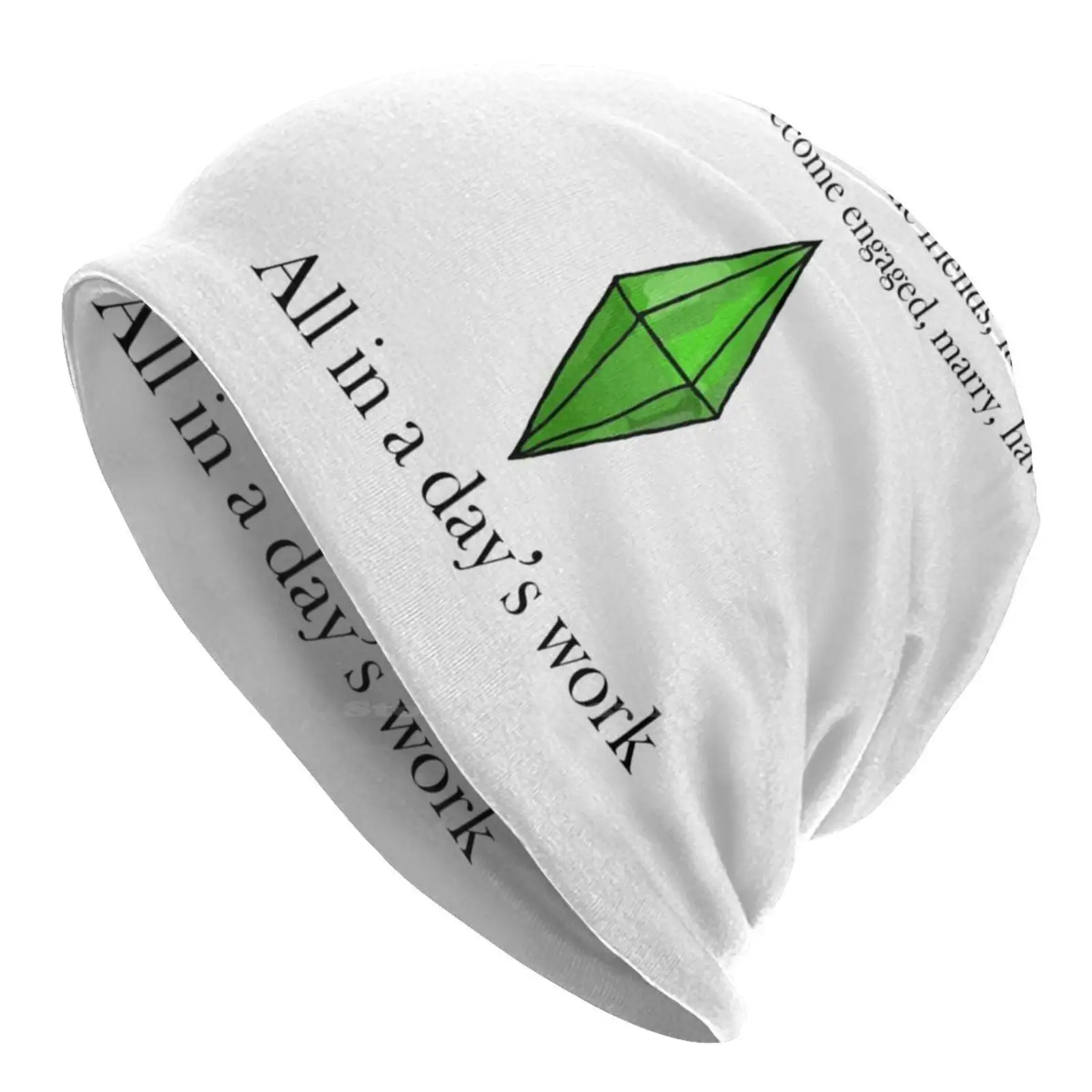 All In A Days Work-Sims Cappello Lavorato A Maglia Warm Beanie Outdoor Caps The Sims Sims 2 Sims 3 Sims 4 Ea Plumbob