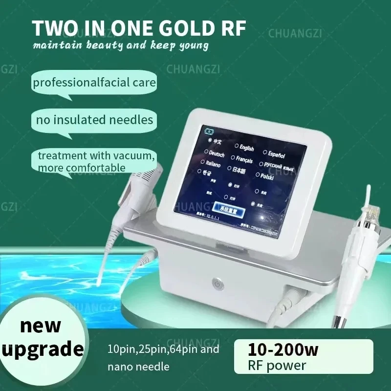 Macchina Frazionaria Rf Con Martello Freddo Rf Radiofrequenza Pelle Rassodante Cicatrici Da Acne Rimozione Smagliature Per Salone
