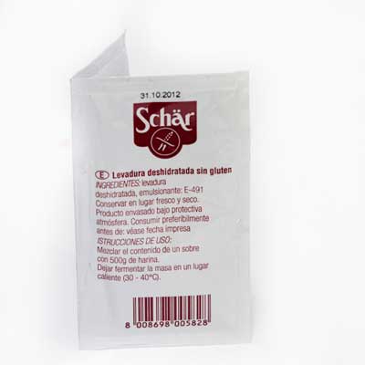 Dr. Schar Levadura Deshidratada Sin Gluten 2X10Gramos
