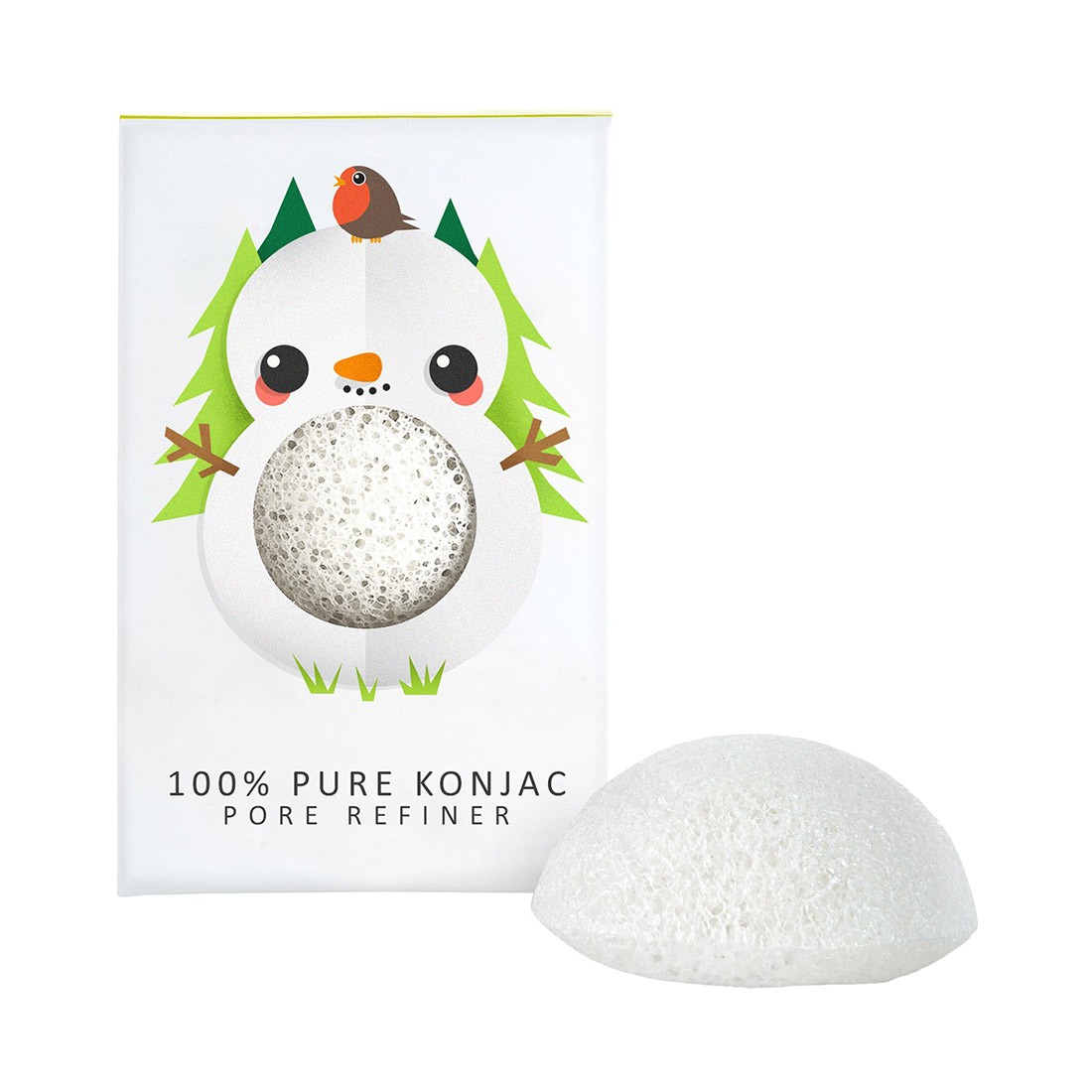 The Konjac Snowman Pure Konjac Mini Face Puff