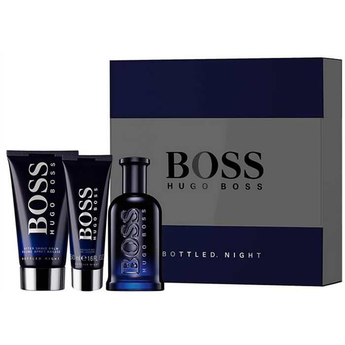 Hugo Boss Bottled Night Eau De Toilette Spray 100Ml Set 3 Parti 2018