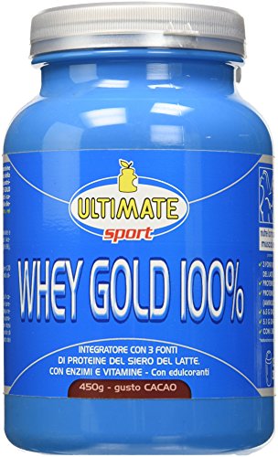 Ultimate Whey Gold 100% Integratore Alimentare Gusto Cacao 450Ml