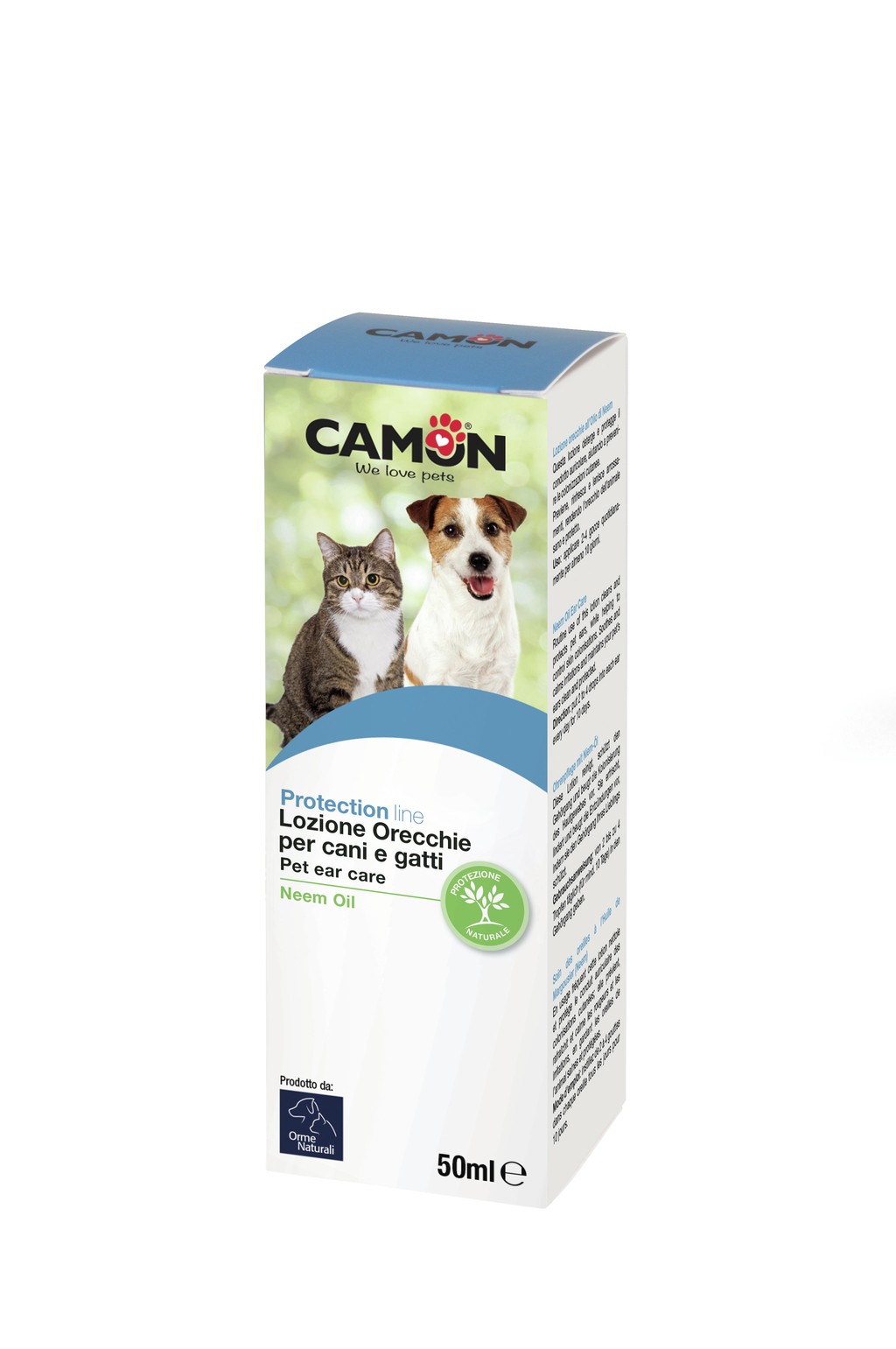 Lozione Orecchie All&#39;Olio Di Neem Protection Line Camon 50Ml