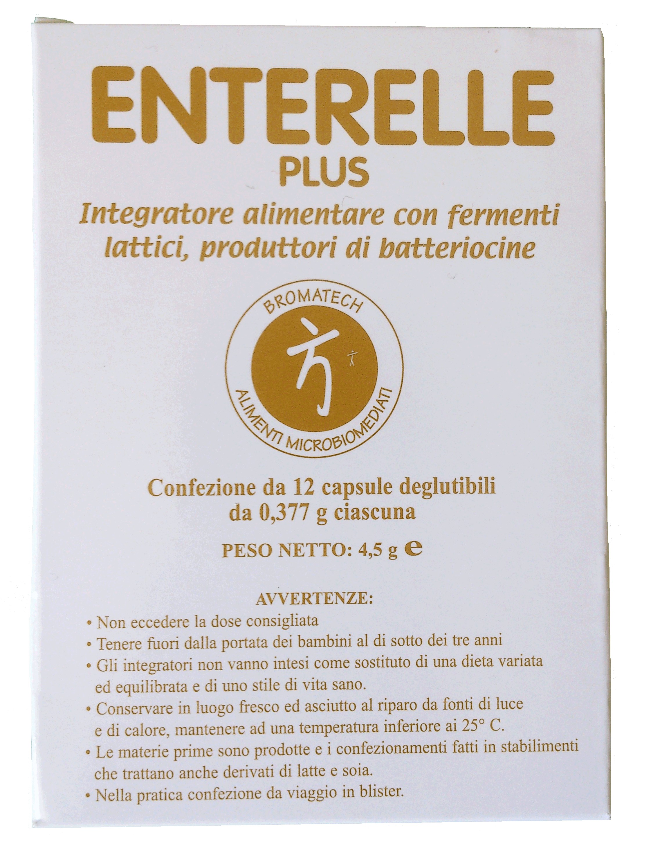 Enterelle Bromatech Plus Integratore Alimentare 12 Capsule