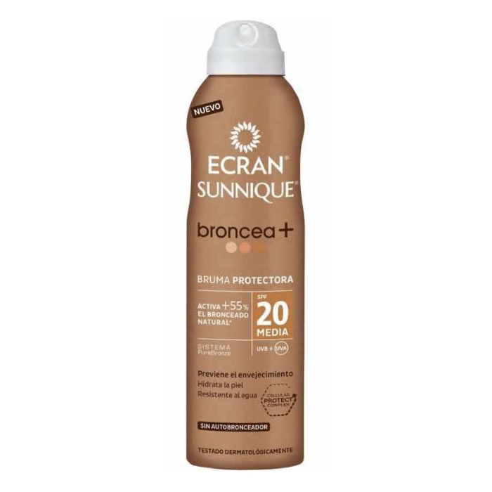 Ecran Sunnique Broncea+ Lotion Spf20 Spray 250Ml