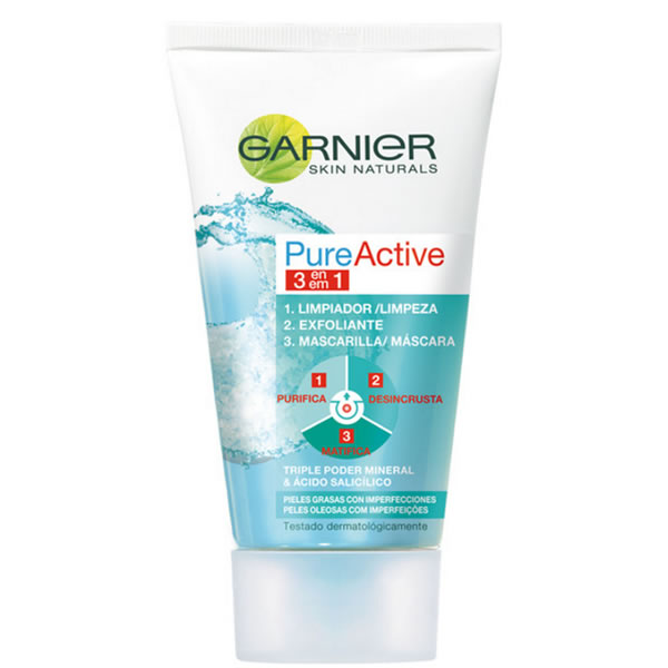 Garnier Active 3 In 1 Cleansing Gel 150Ml
