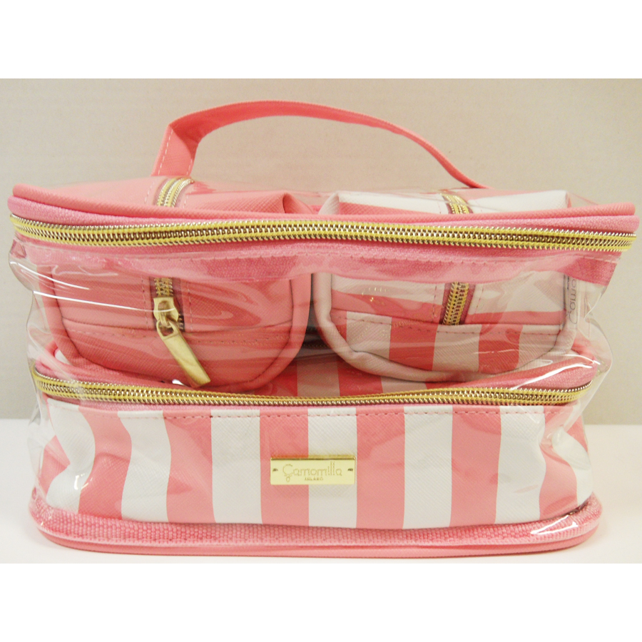 Camomilla Set Beauty Bag M Pink Stripes Ref. 27837